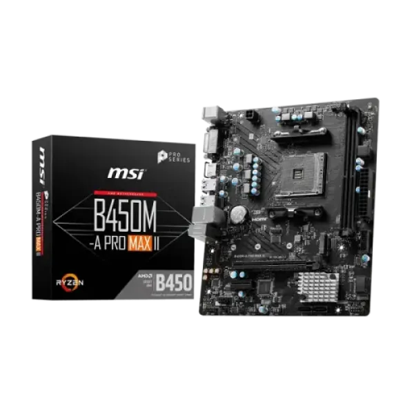 MSI B450M-A PRO MAX II AMD AM4 Motherboard